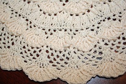 Crocheted doily