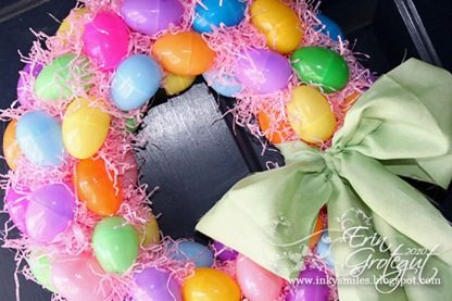 Easter egg wreath