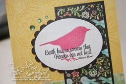 Bird sympathy card