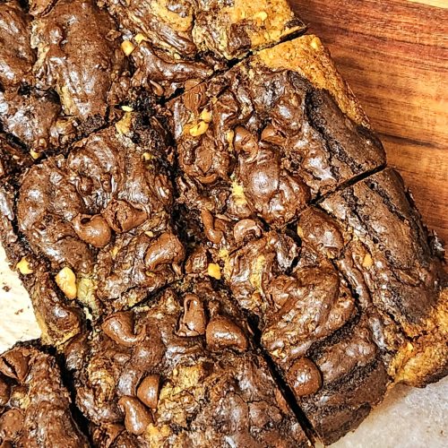 Peanut Butter Swirl Brownies