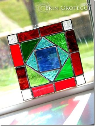 stained glass hanging for window